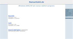 Desktop Screenshot of namazvakti.de