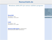 Tablet Screenshot of namazvakti.de