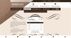 Desktop Screenshot of namazvakti.org